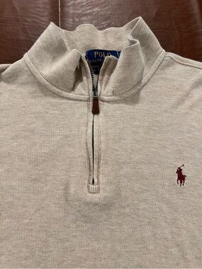 Polo Ralph Lauren Estate-Rib 1/4 Zip Pullover Sweater - Size XL